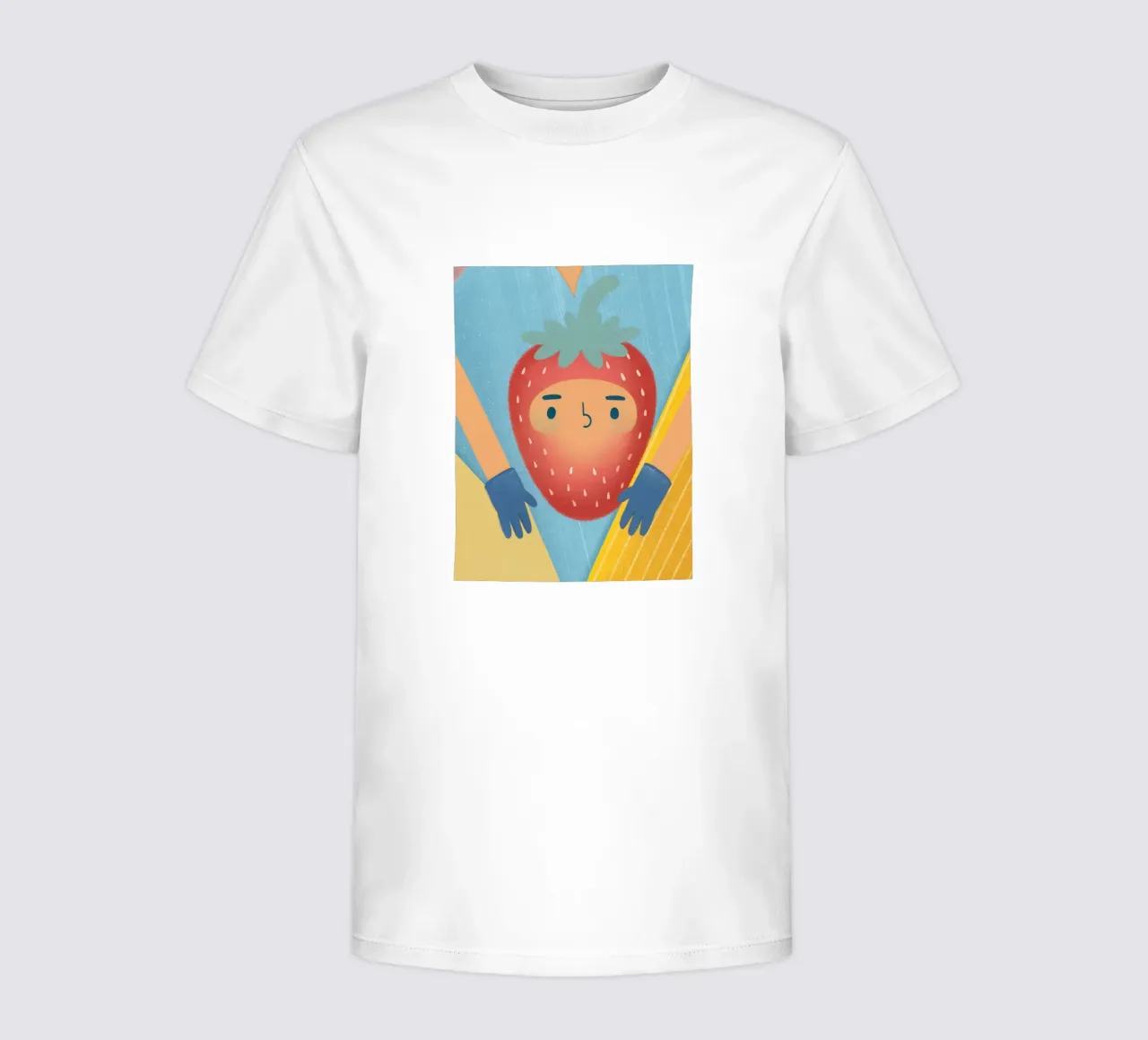 fragole con espressioni divertenti t-shirt bambini da LOYAL SHOP