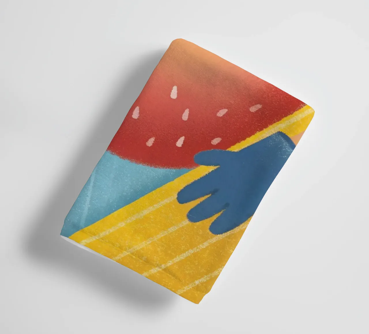 strawberries with funny expressions towel by LOYAL SHOP