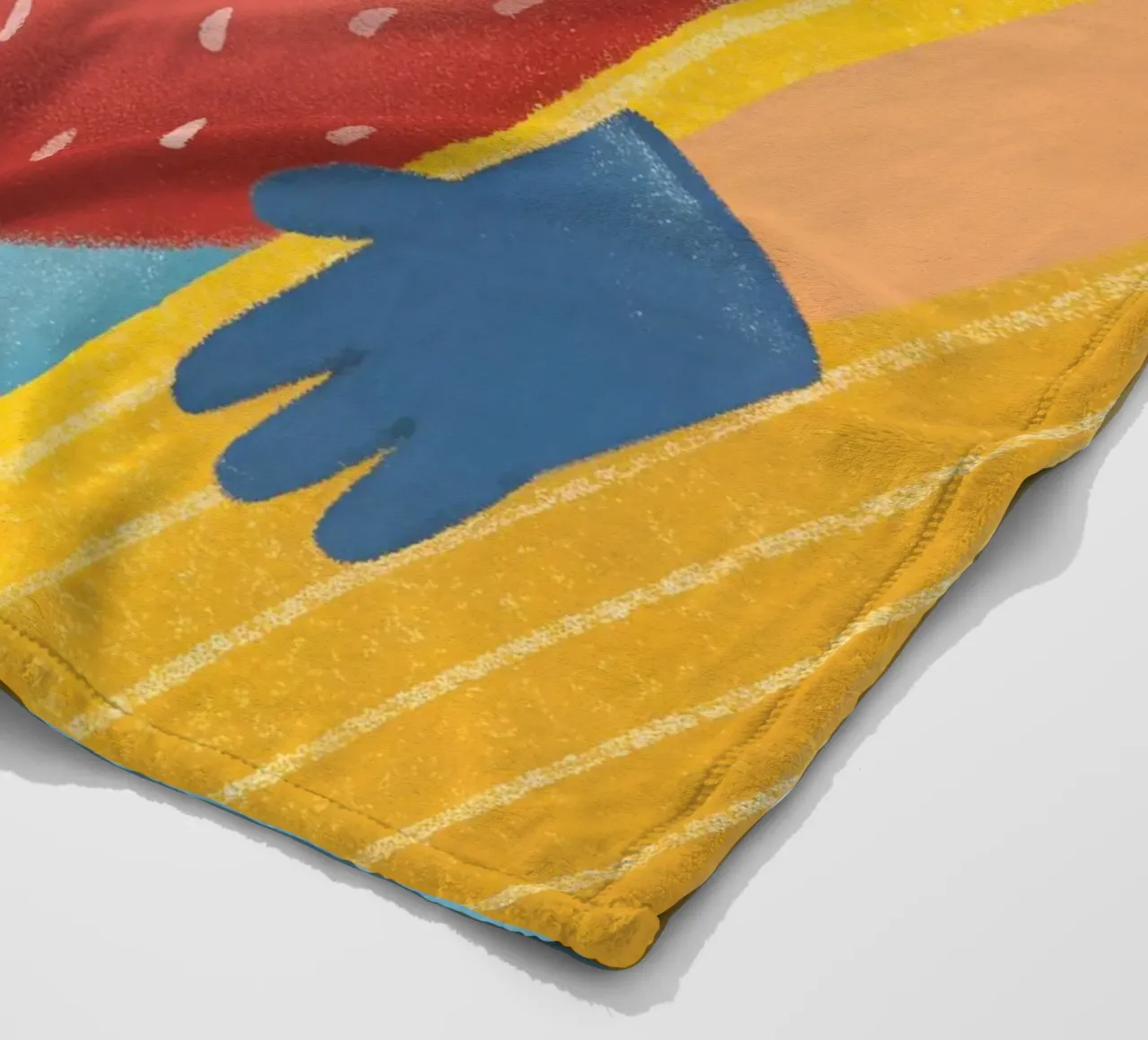 fragole con espressioni divertenti coperta in pile da LOYAL SHOP
