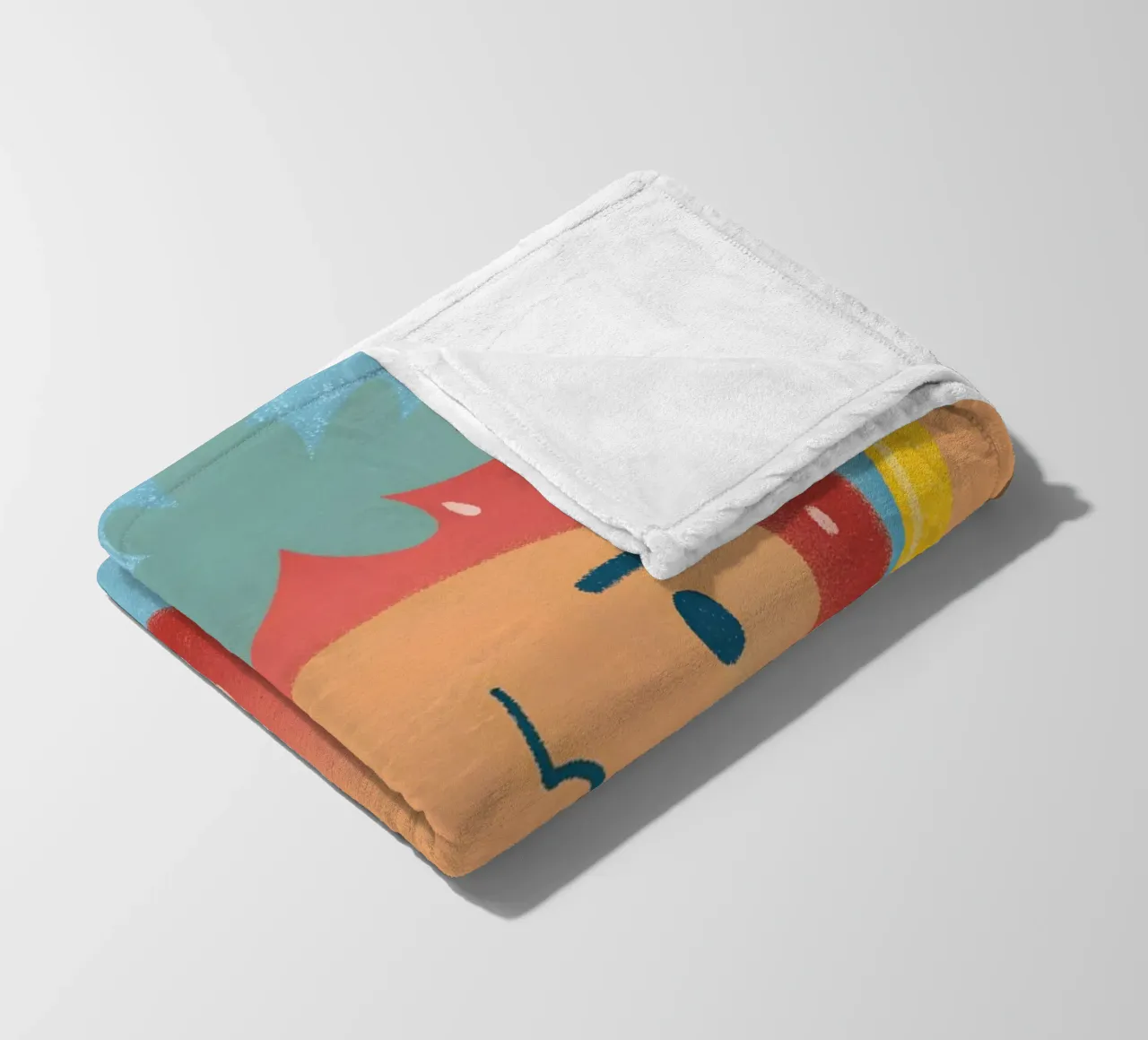 fragole con espressioni divertenti coperta in pile da LOYAL SHOP