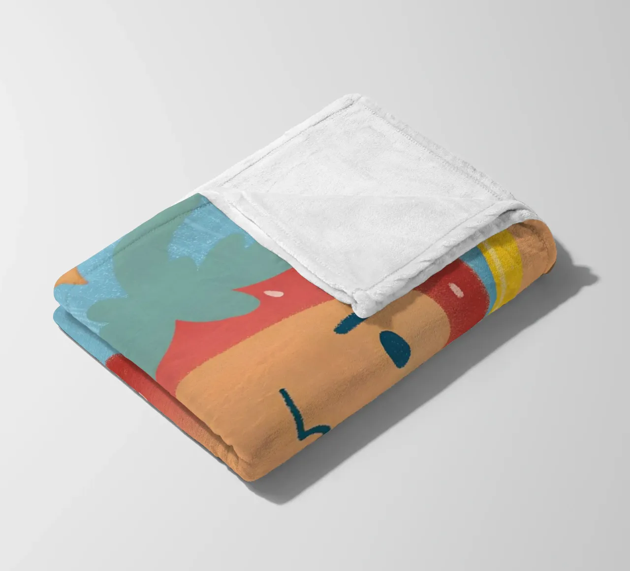 fragole con espressioni divertenti coperta in pile da LOYAL SHOP