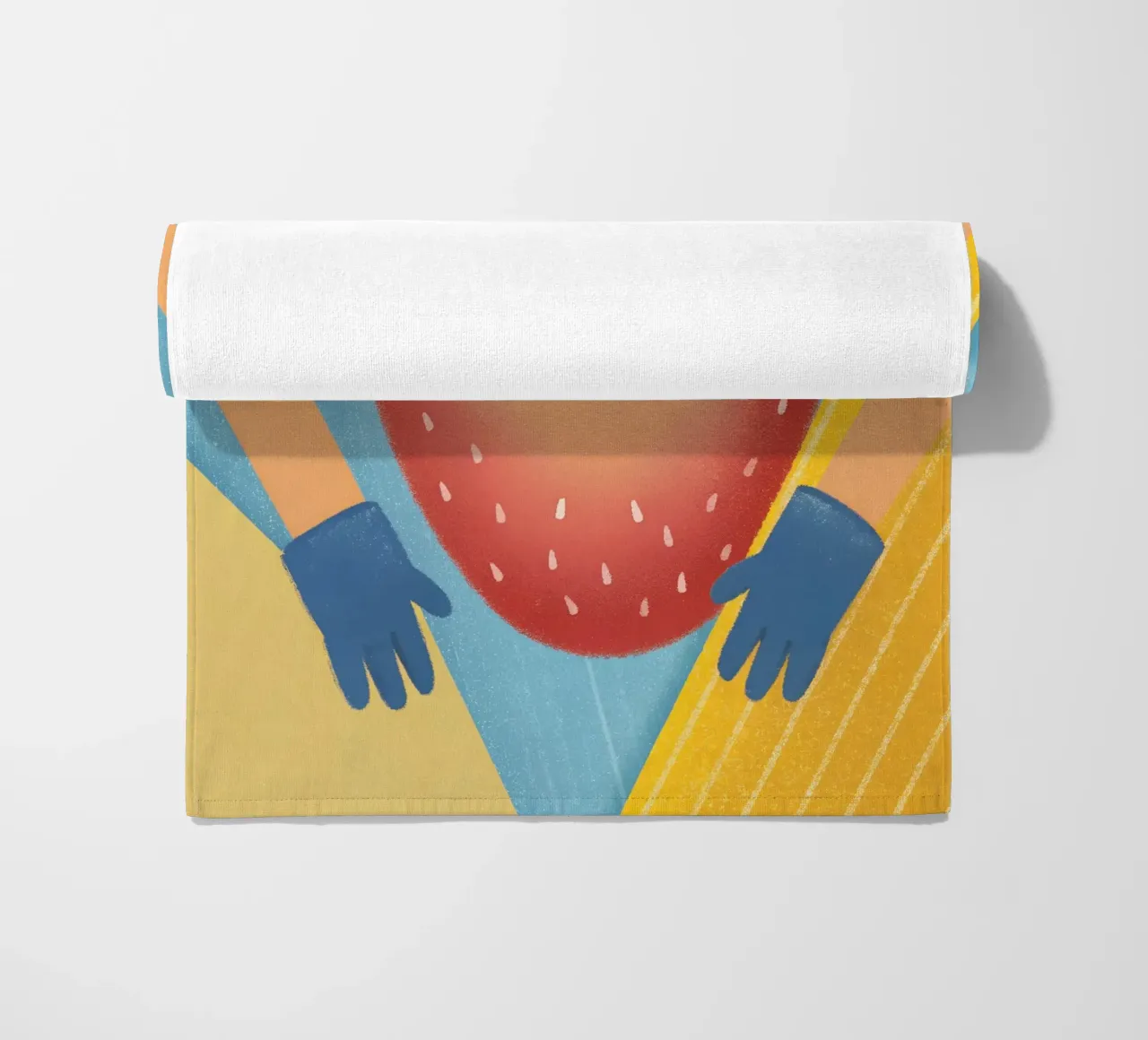 fragole con espressioni divertenti telo mare da LOYAL SHOP