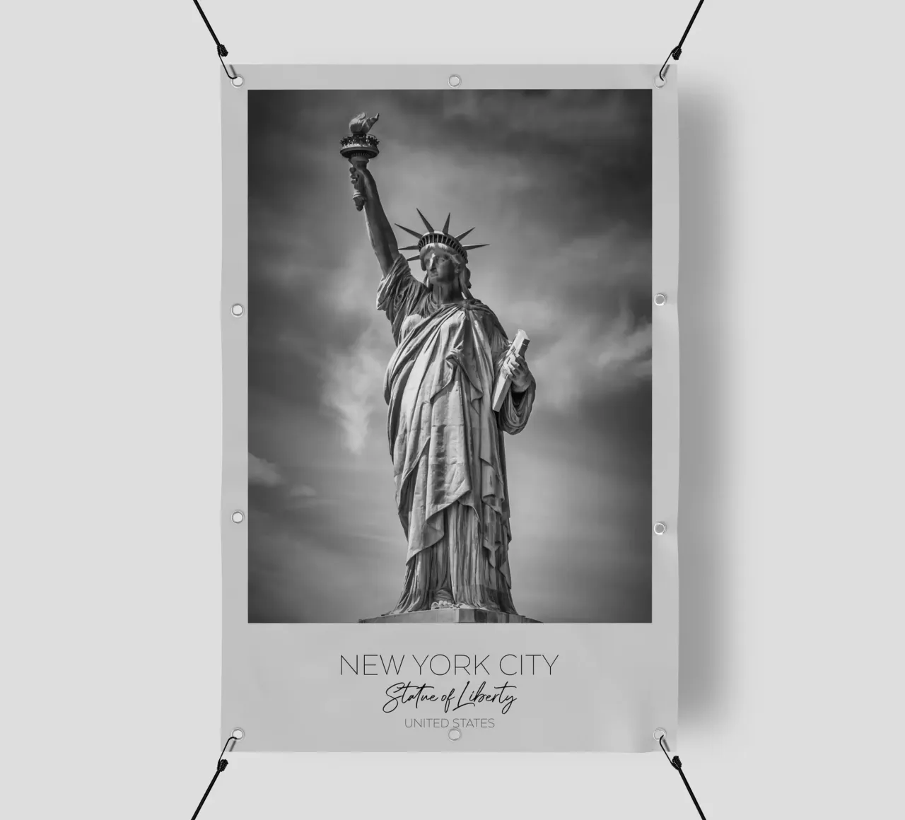 In primo piano: NEW YORK CITY Statua della Libertà telo in pvc da Melanie Viola