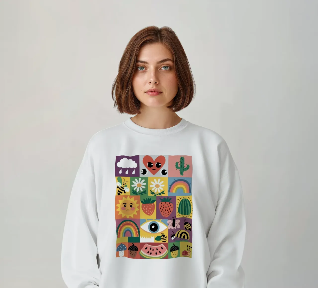 Medley di icone giocose felpa da Sun Riser