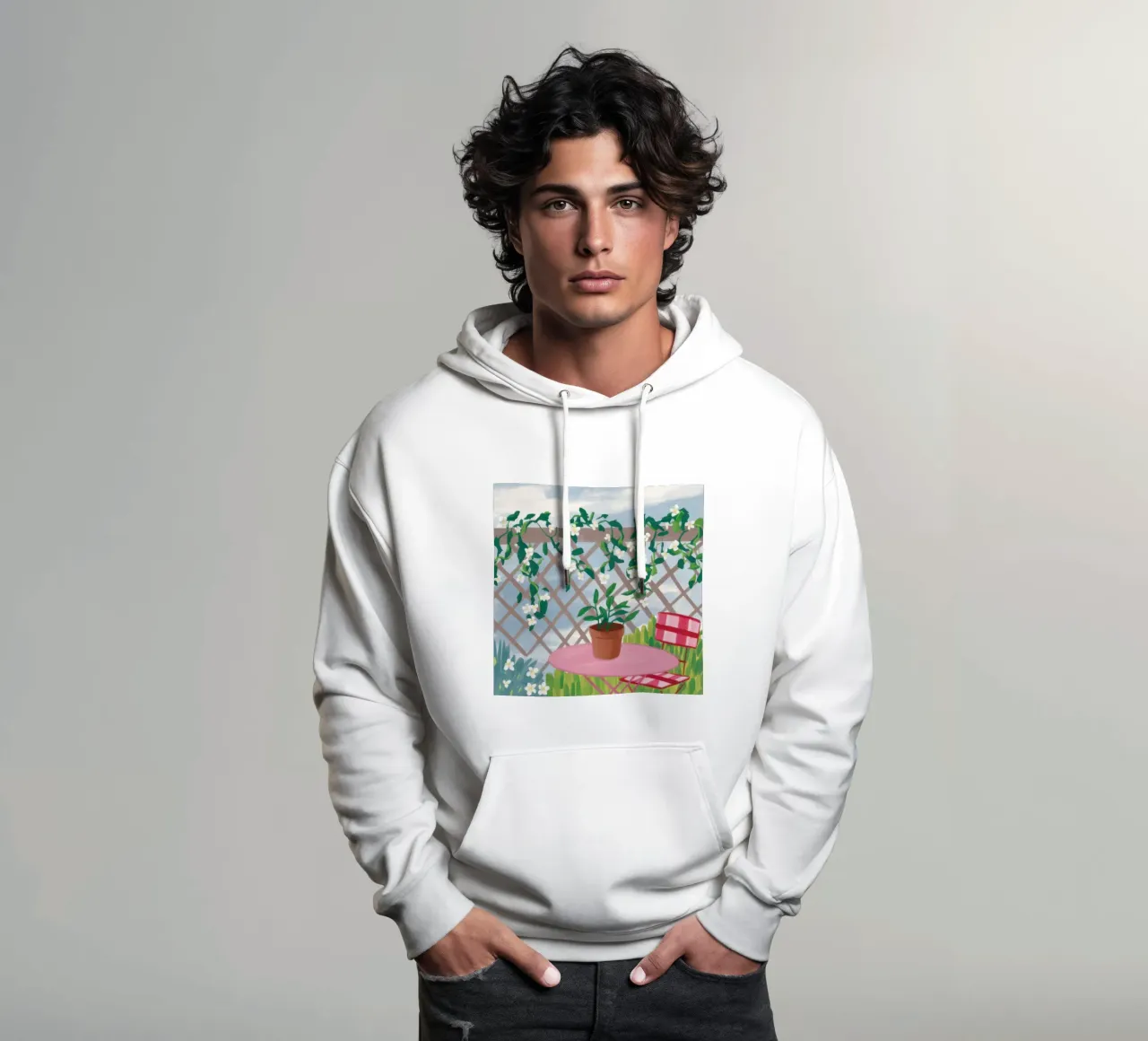 Balcone Giardino Serenità felpa con cappuccio da Sun Riser