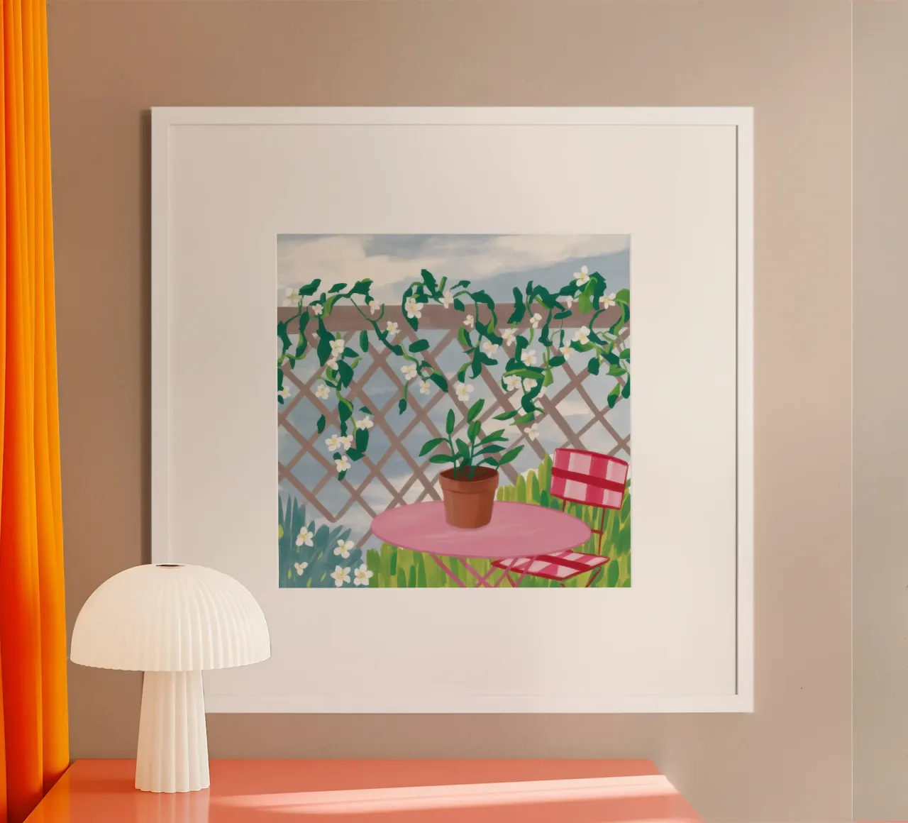 Balcone Giardino Serenità carta hahnemühle da Sun Riser
