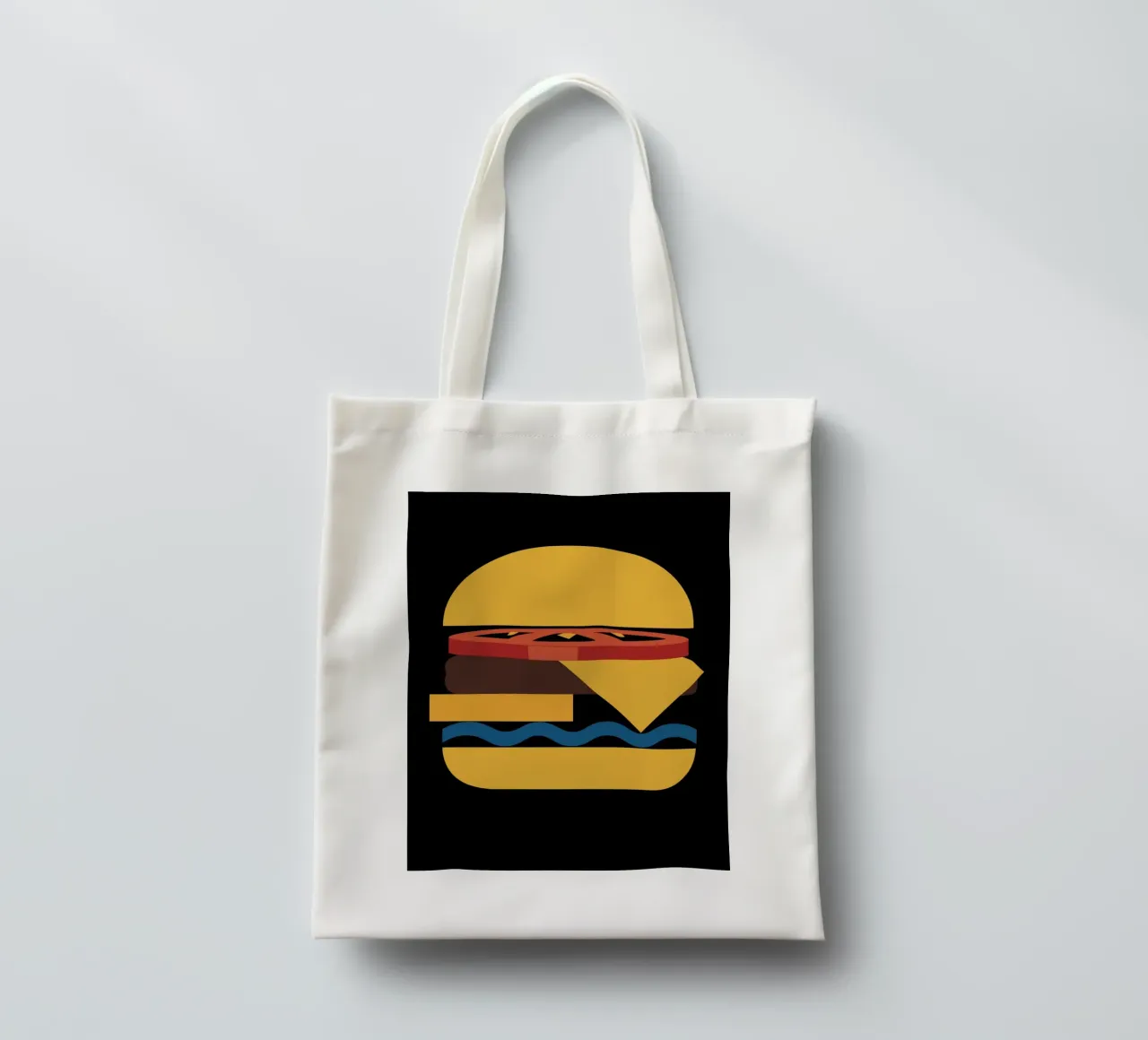 Abstract Cheeseburger borsa in juta da LisaArtes