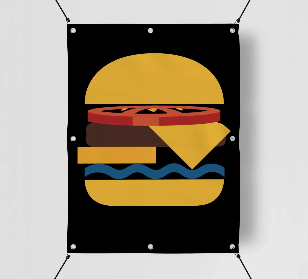 Abstract Cheeseburger telo in pvc da LisaArtes