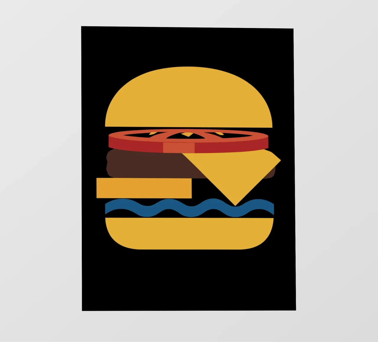 Abstract Cheeseburger telo in pvc da LisaArtes