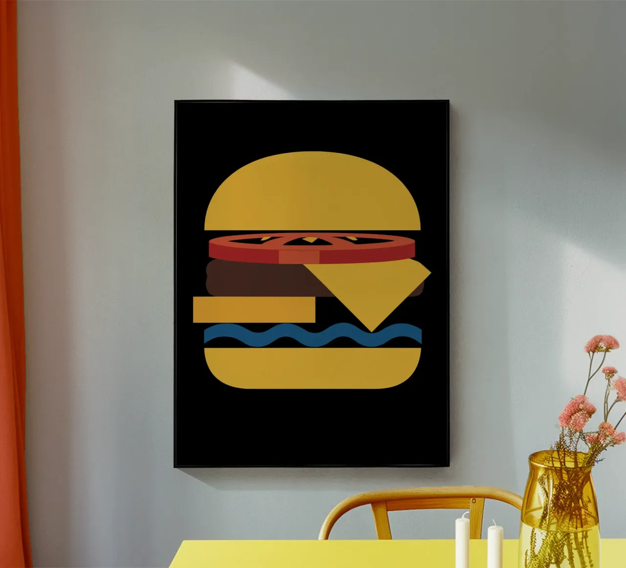 Abstract Cheeseburger plexiglass da LisaArtes