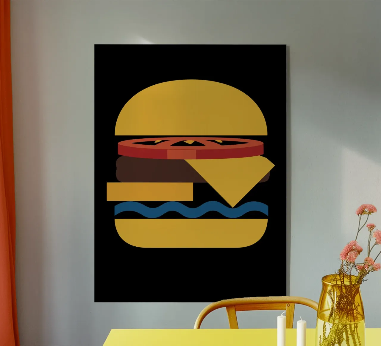 Abstract Cheeseburger plexiglass da LisaArtes