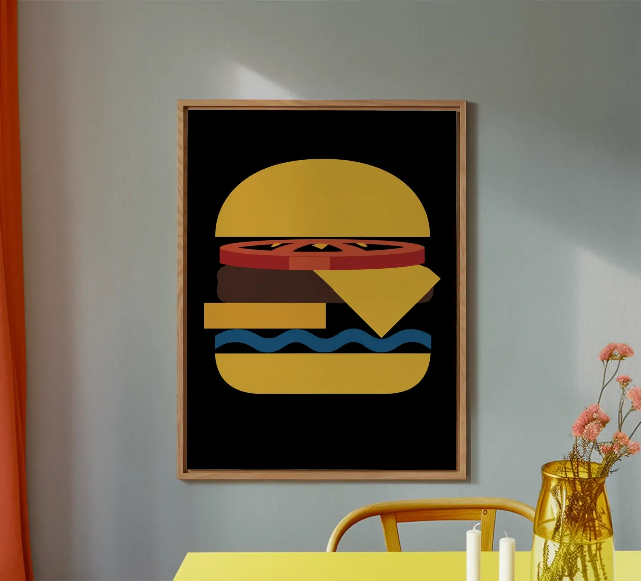 Abstract Cheeseburger alluminio dibond da LisaArtes