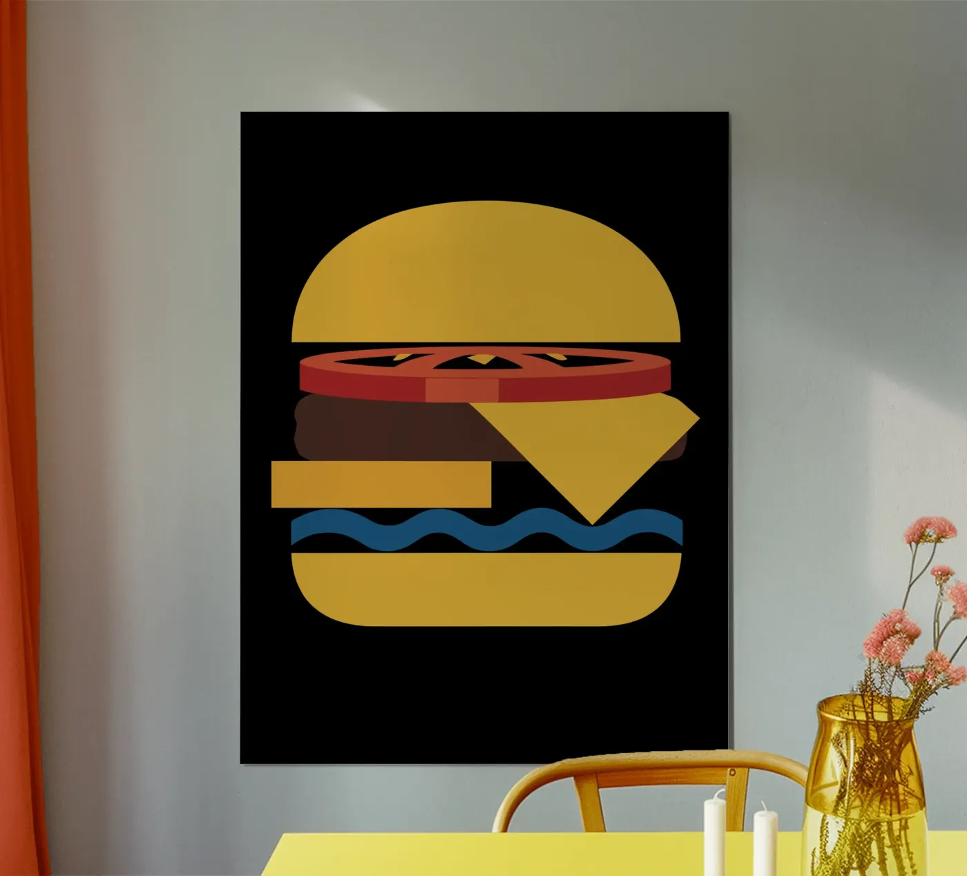 Abstract Cheeseburger poster van LisaArtes