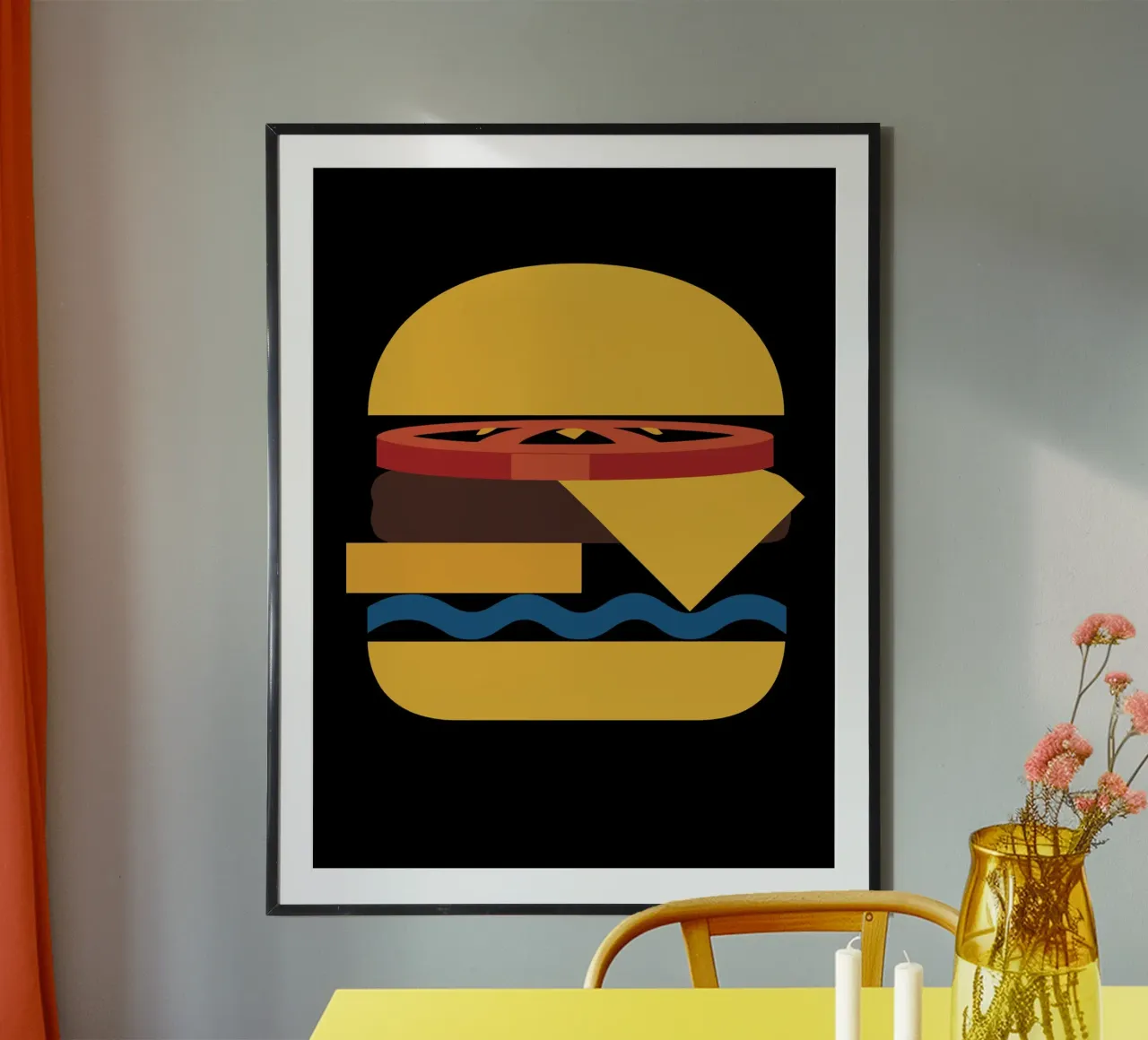 Abstract Cheeseburger Hahnemühle von LisaArtes