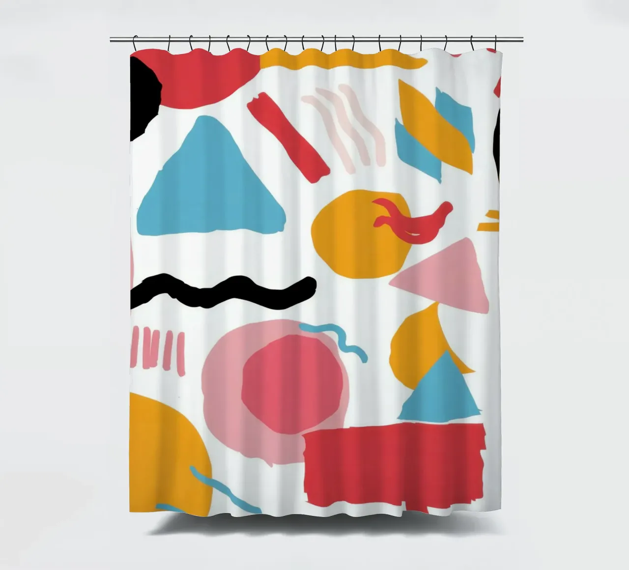 Caos in stile Memphis tenda da doccia da Sun Riser