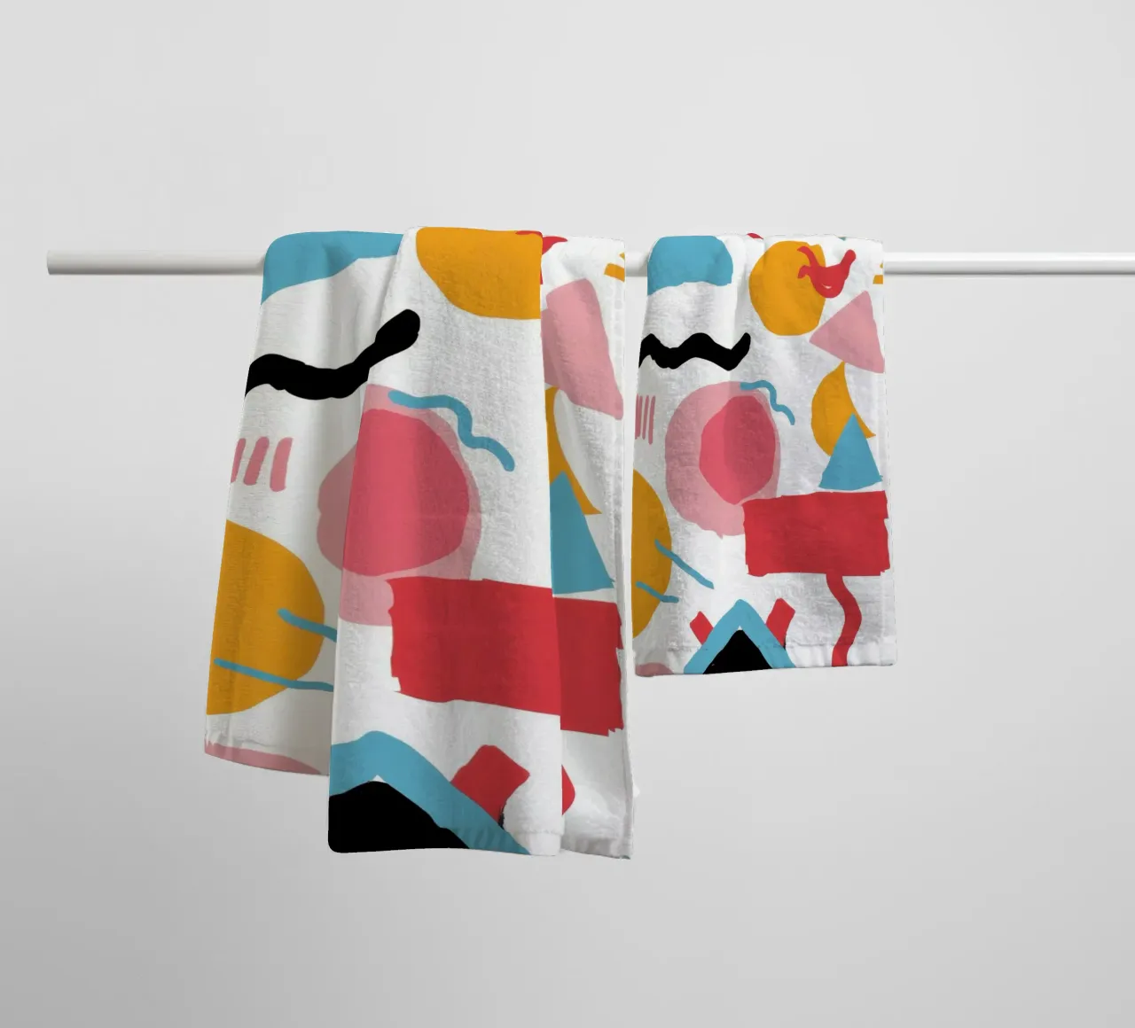 Chaos in Memphis-stijl badhanddoek van Sun Riser
