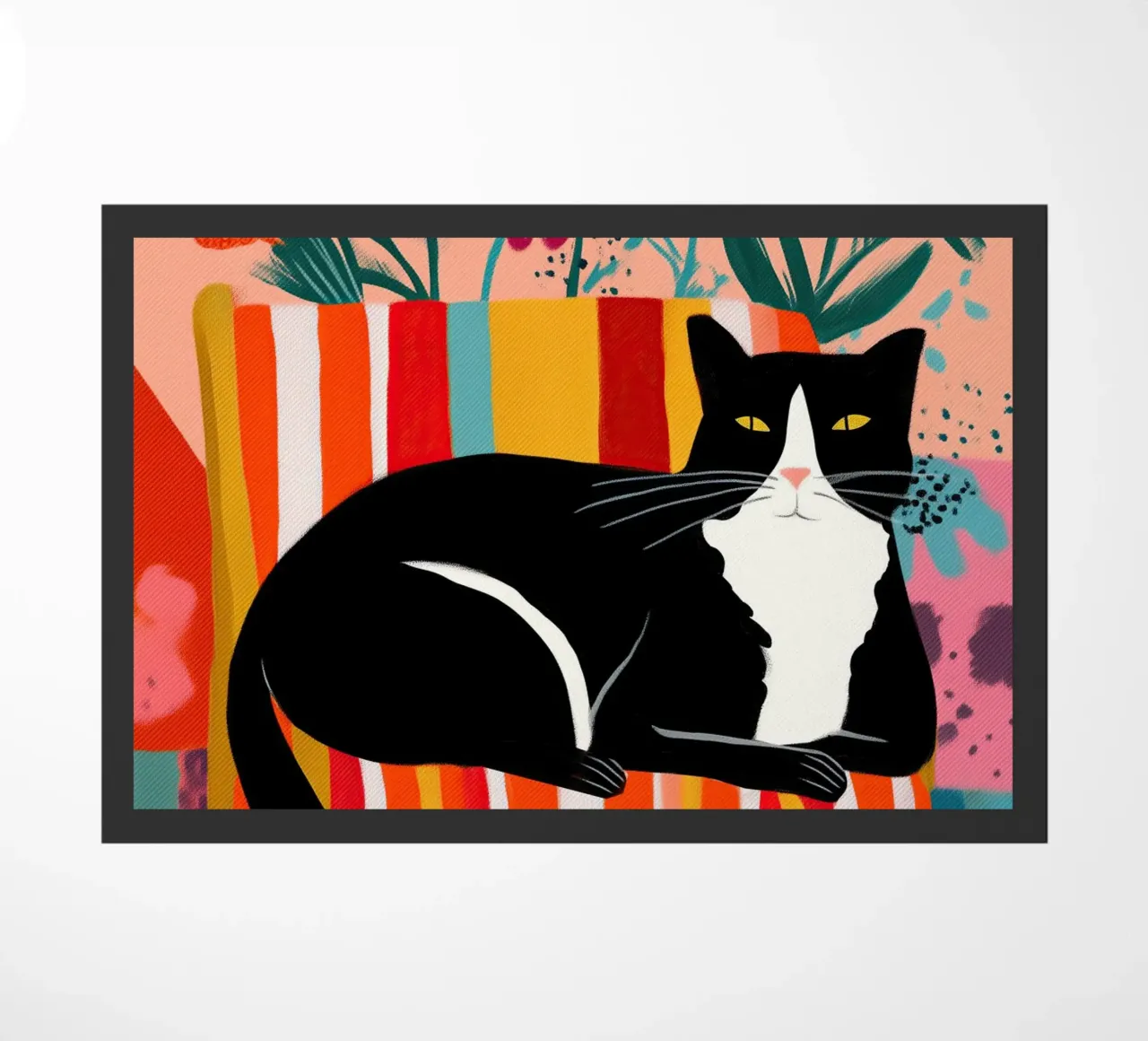 Lazy Afternoon - Cat Among Flowers zerbino da Luca
