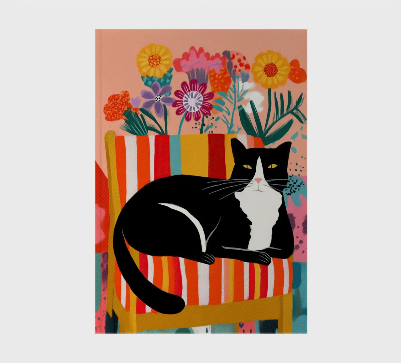 Lazy Afternoon - Cat Among Flowers diario da Luca