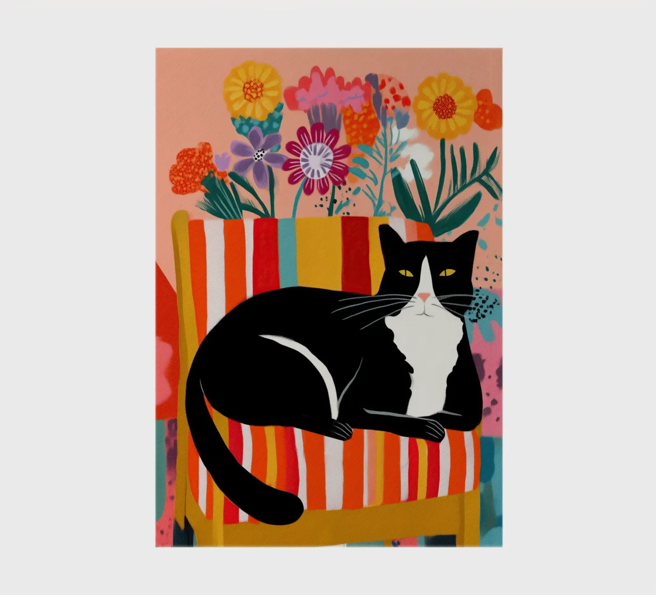 Lazy Afternoon - Cat Among Flowers diario da Luca