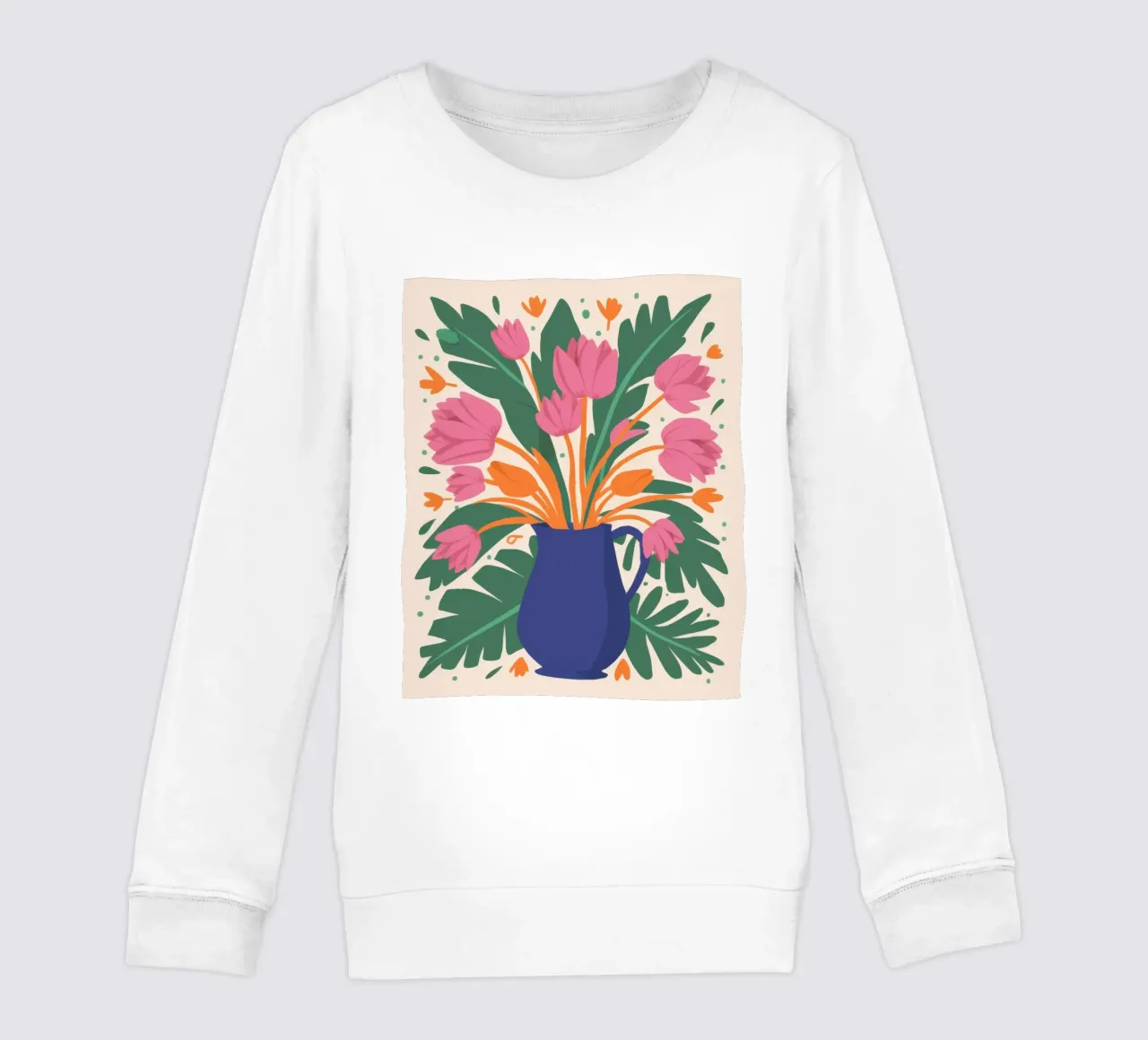 Bouquet di tulipani fauvista felpa bambino da Sun Riser