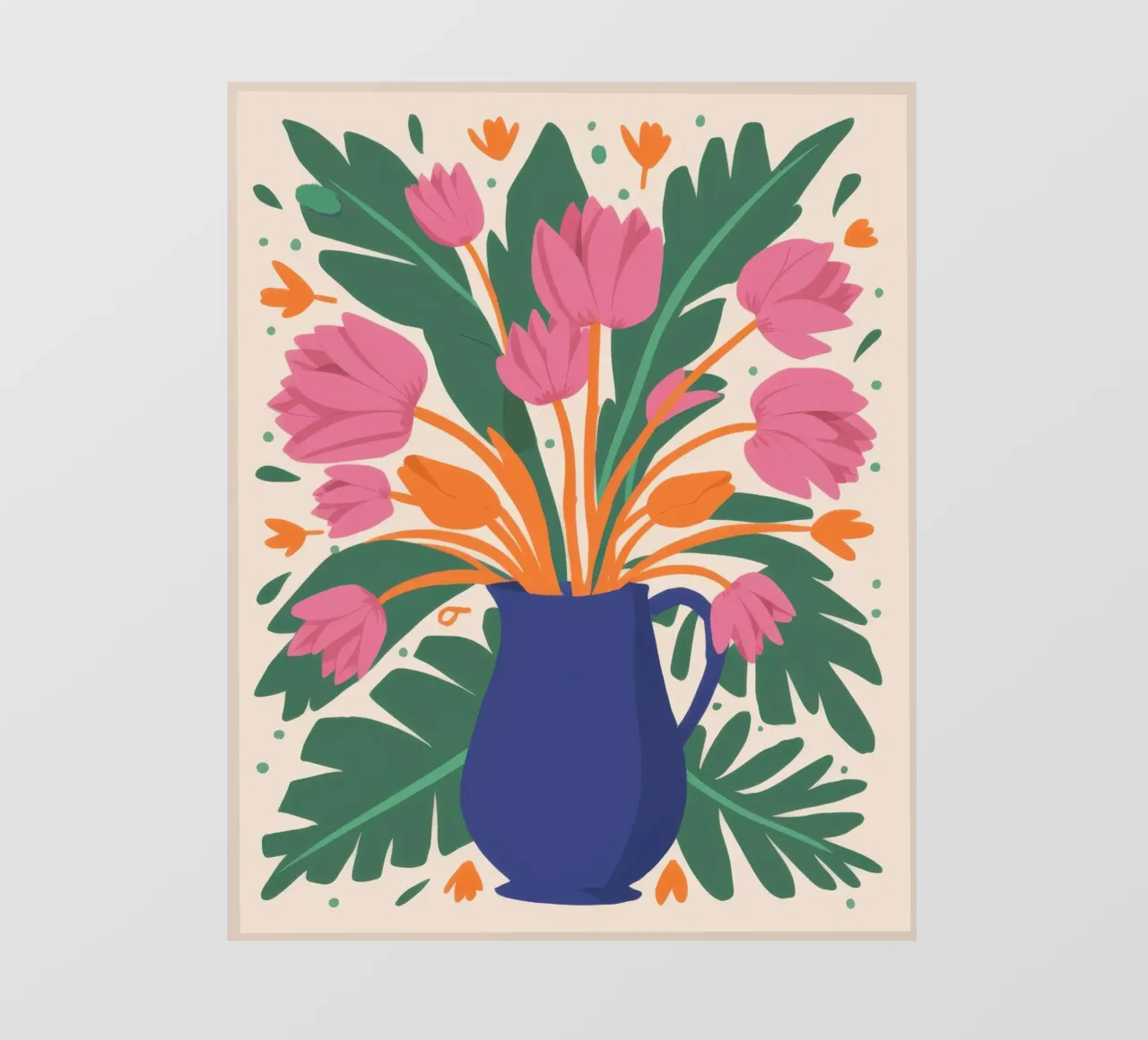 Bouquet di tulipani fauvista telo in pvc da Sun Riser