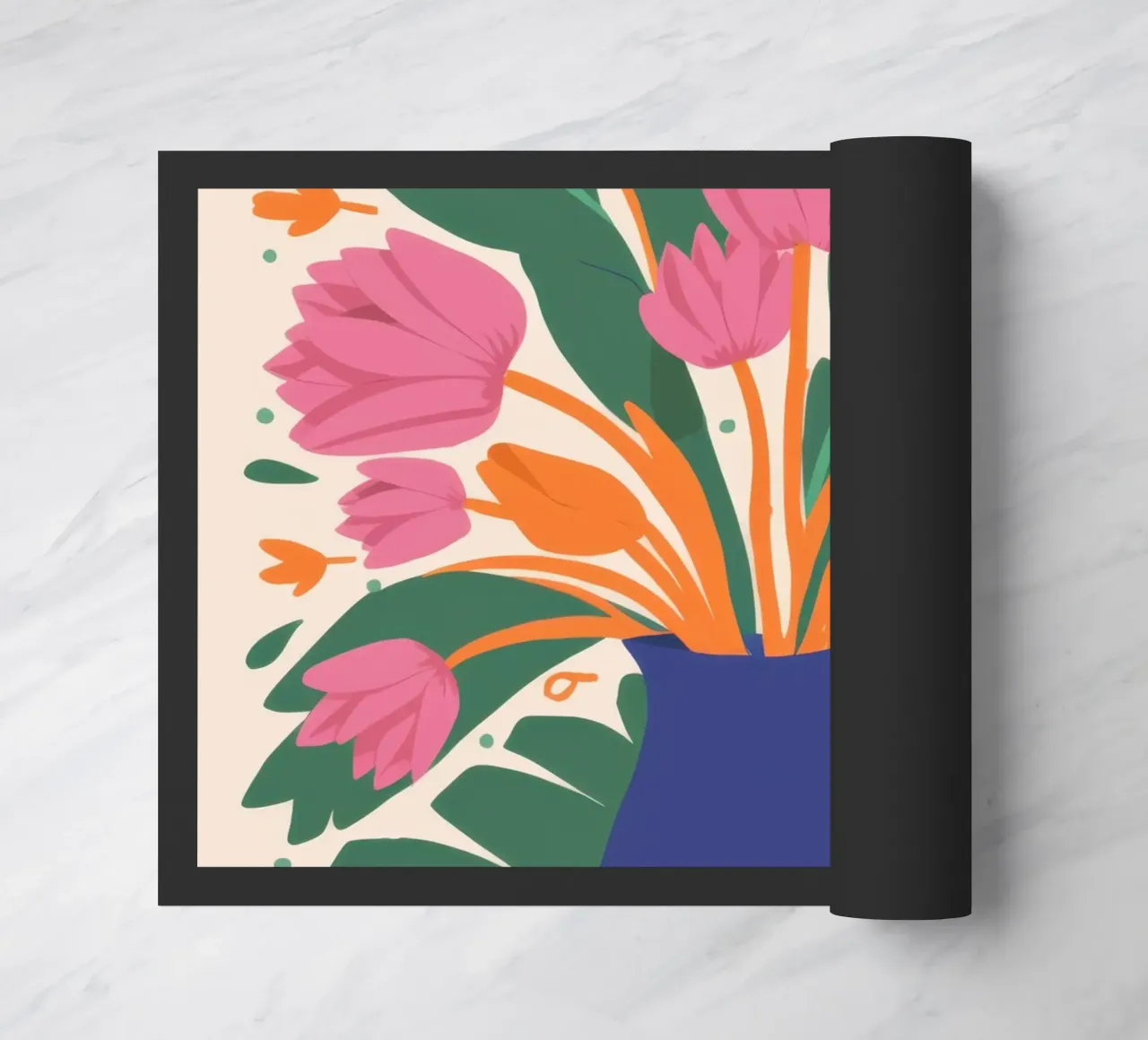 Bouquet di tulipani fauvista zerbino da Sun Riser