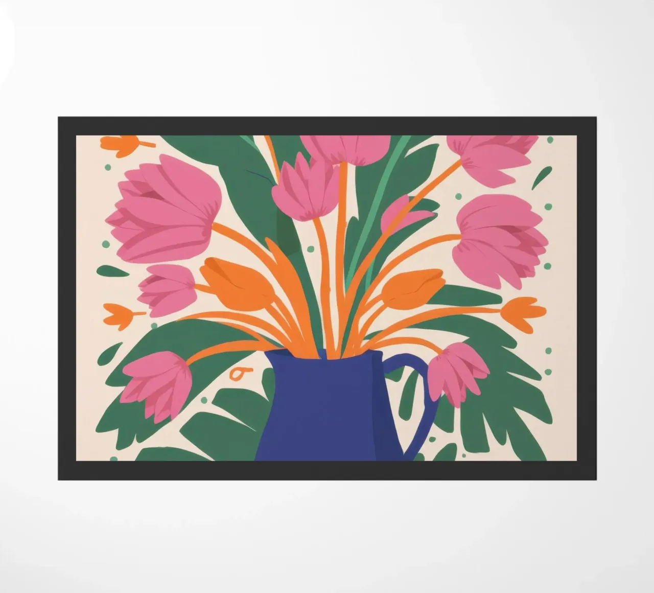 Bouquet di tulipani fauvista zerbino da Sun Riser
