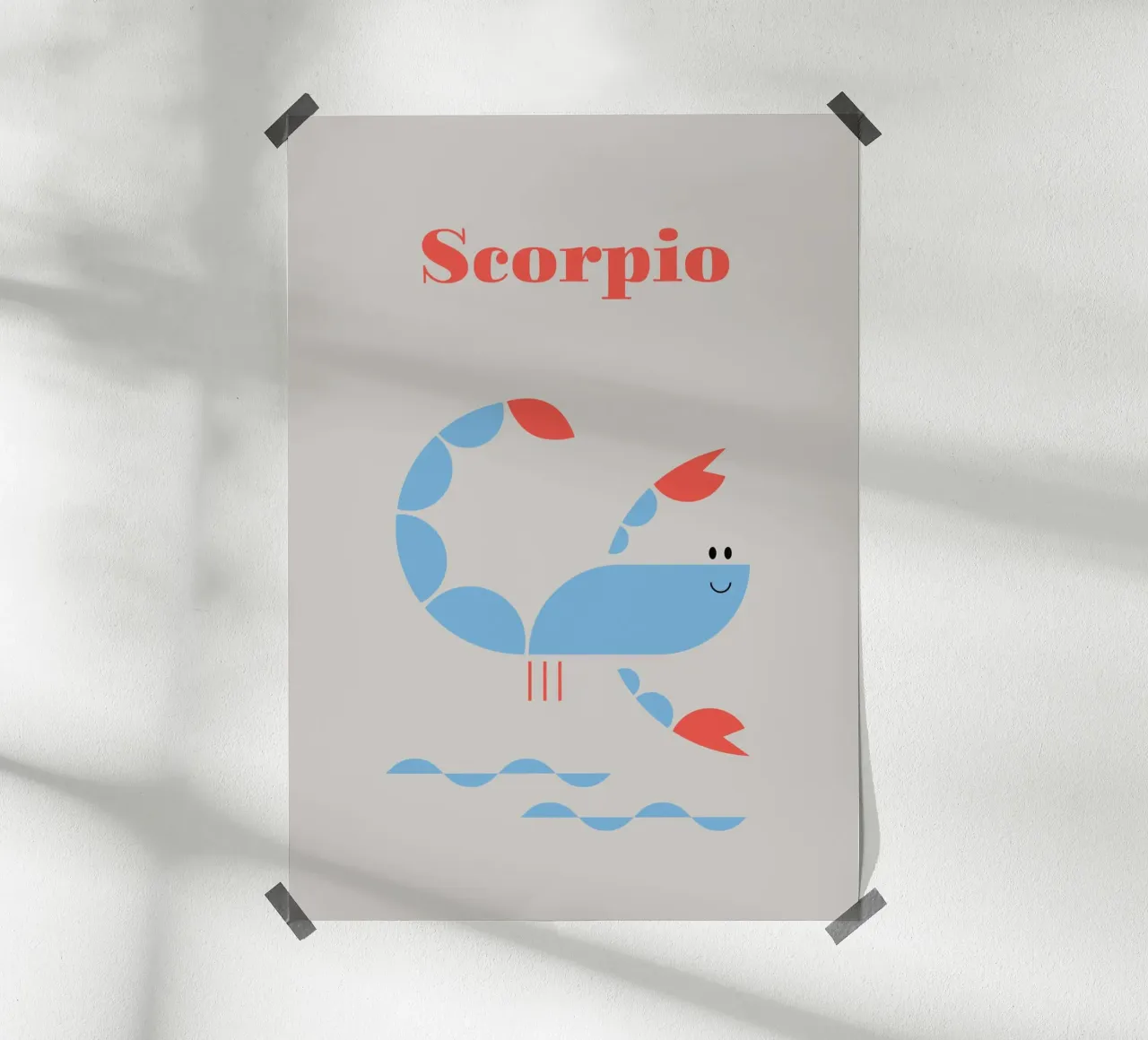 Segno zodiacale Scorpione carta hahnemühle da Carolin Vonhoff