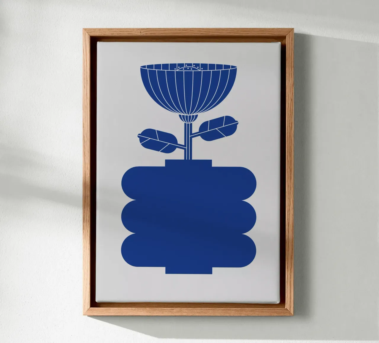 Blue vase no: 4 tela con Cornice a cassetta da Lidia Blomgren