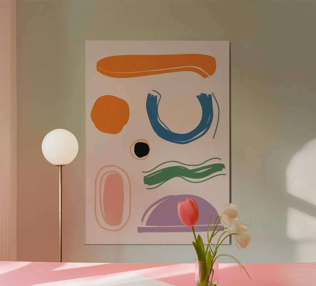 Equilibrio delle forme astratte carta hahnemühle da Sun Riser