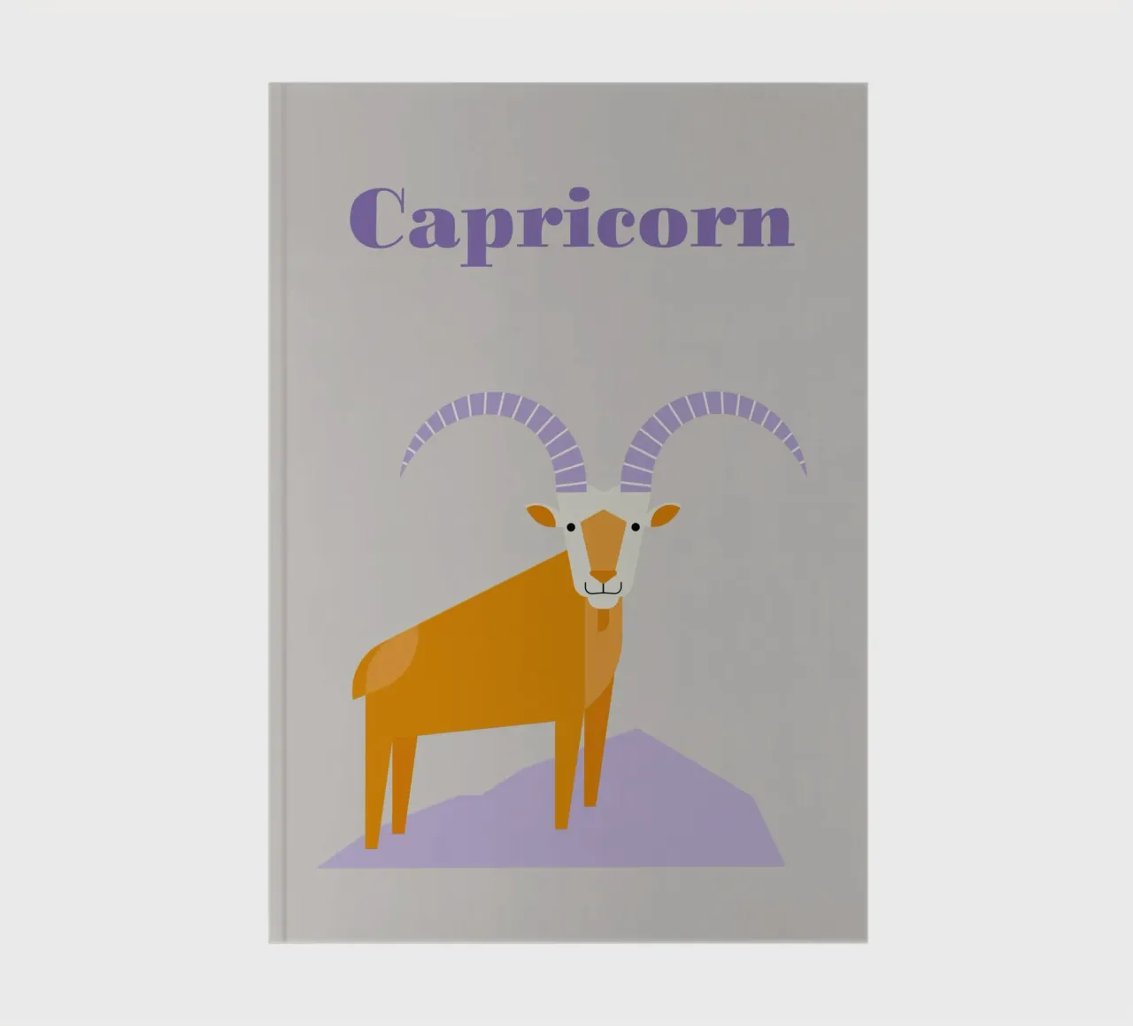 Astrological sign Capricorn notebook by Carolin Vonhoff