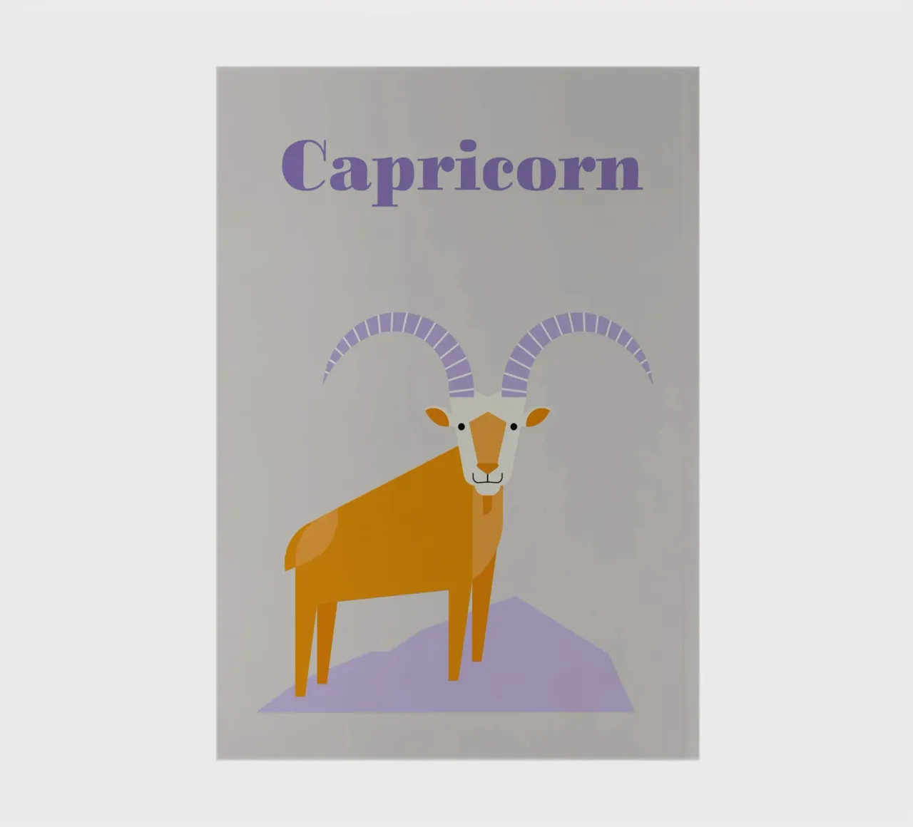 Astrological sign Capricorn notebook by Carolin Vonhoff