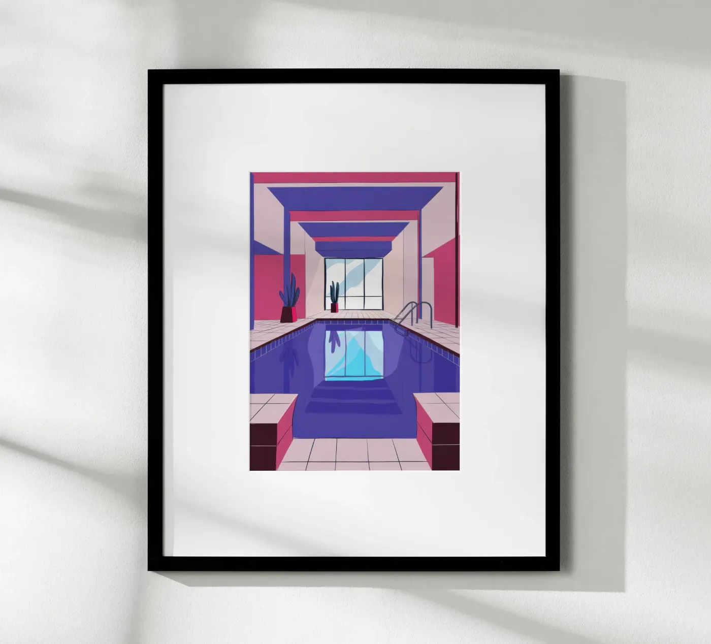 Indoor Pool Perspective poster by Sun Riser