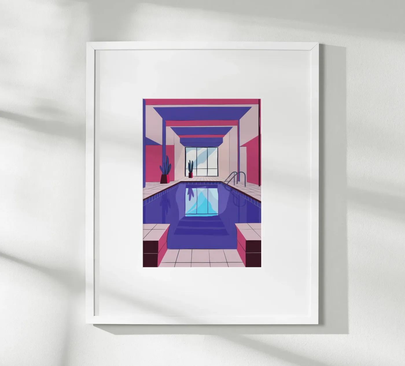 Indoor Pool Perspective poster by Sun Riser