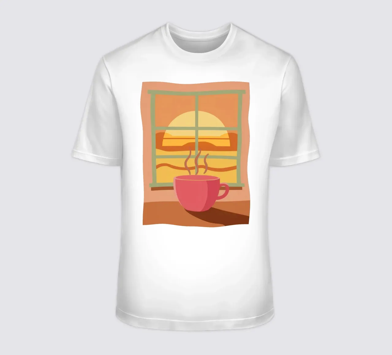 Caffè mattutino fumante t-shirt da Sun Riser