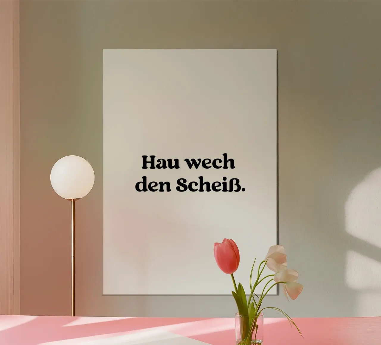 Hau wech den Scheiß alluminio dibond da treechild