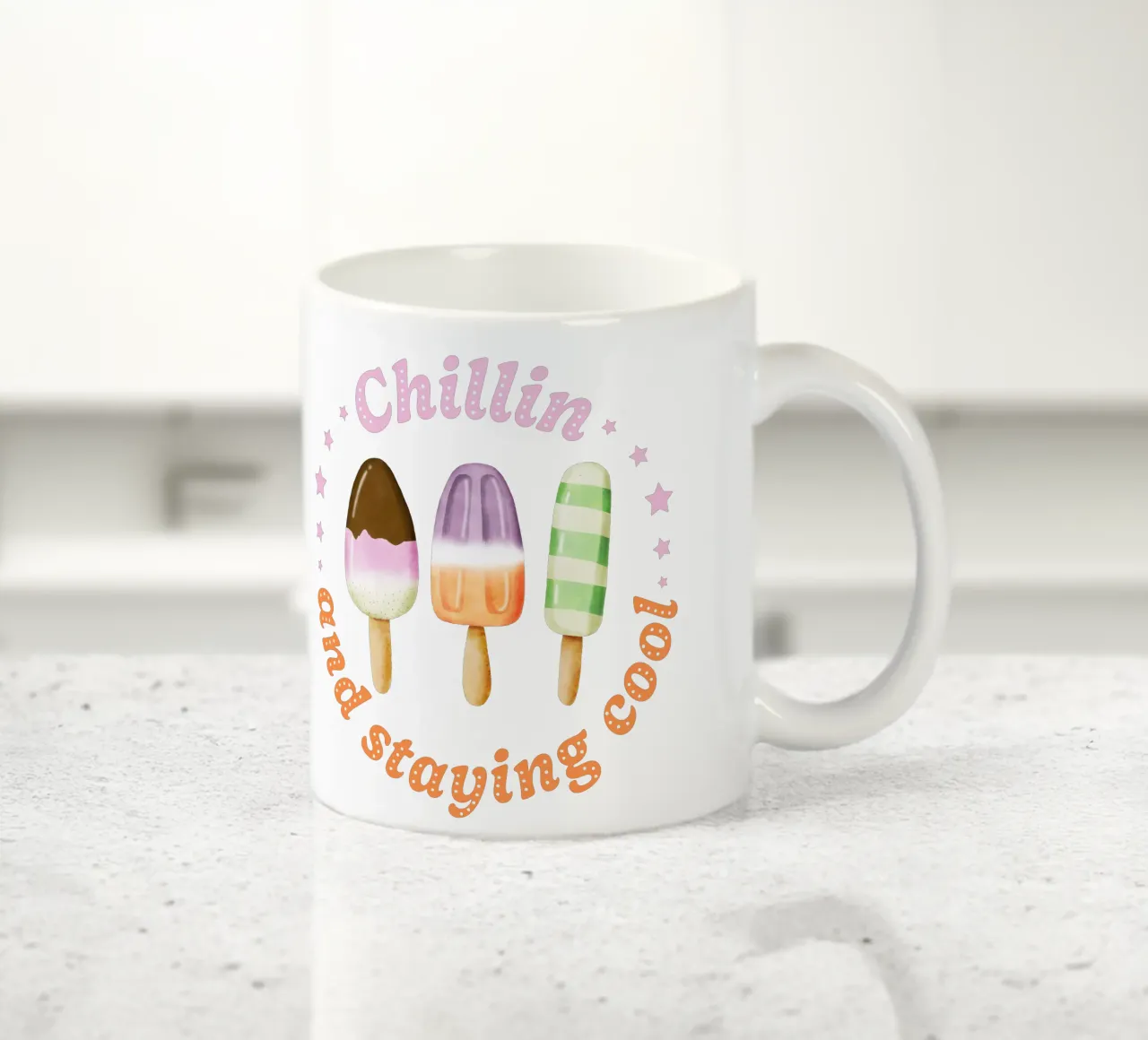 Stare al fresco. Sommer und Eis. tazza in ceramica da CalliLetters