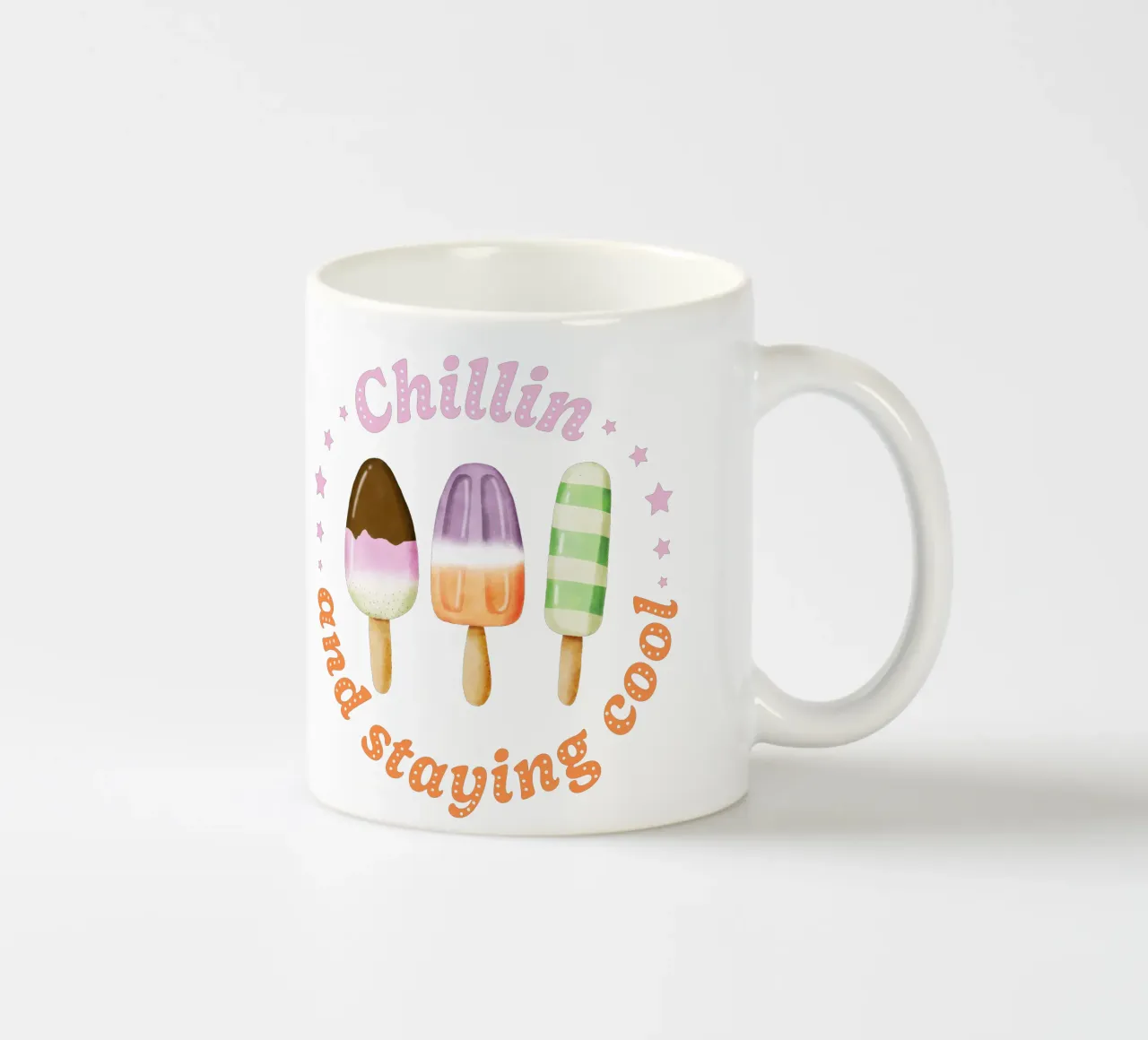 Stare al fresco. Sommer und Eis. tazza in ceramica da CalliLetters