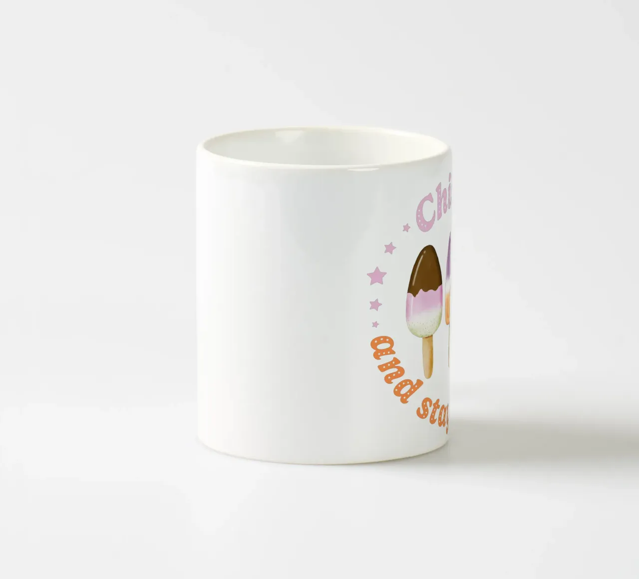 Stare al fresco. Sommer und Eis. tazza in ceramica da CalliLetters