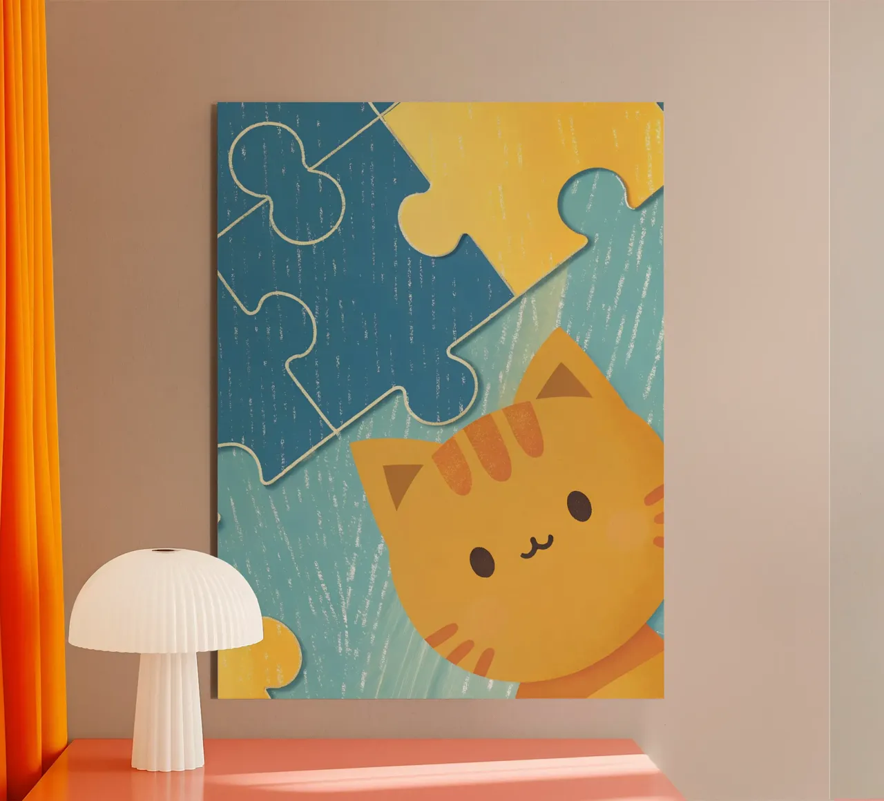 Gatti e puzzle alluminio dibond da LOYAL SHOP