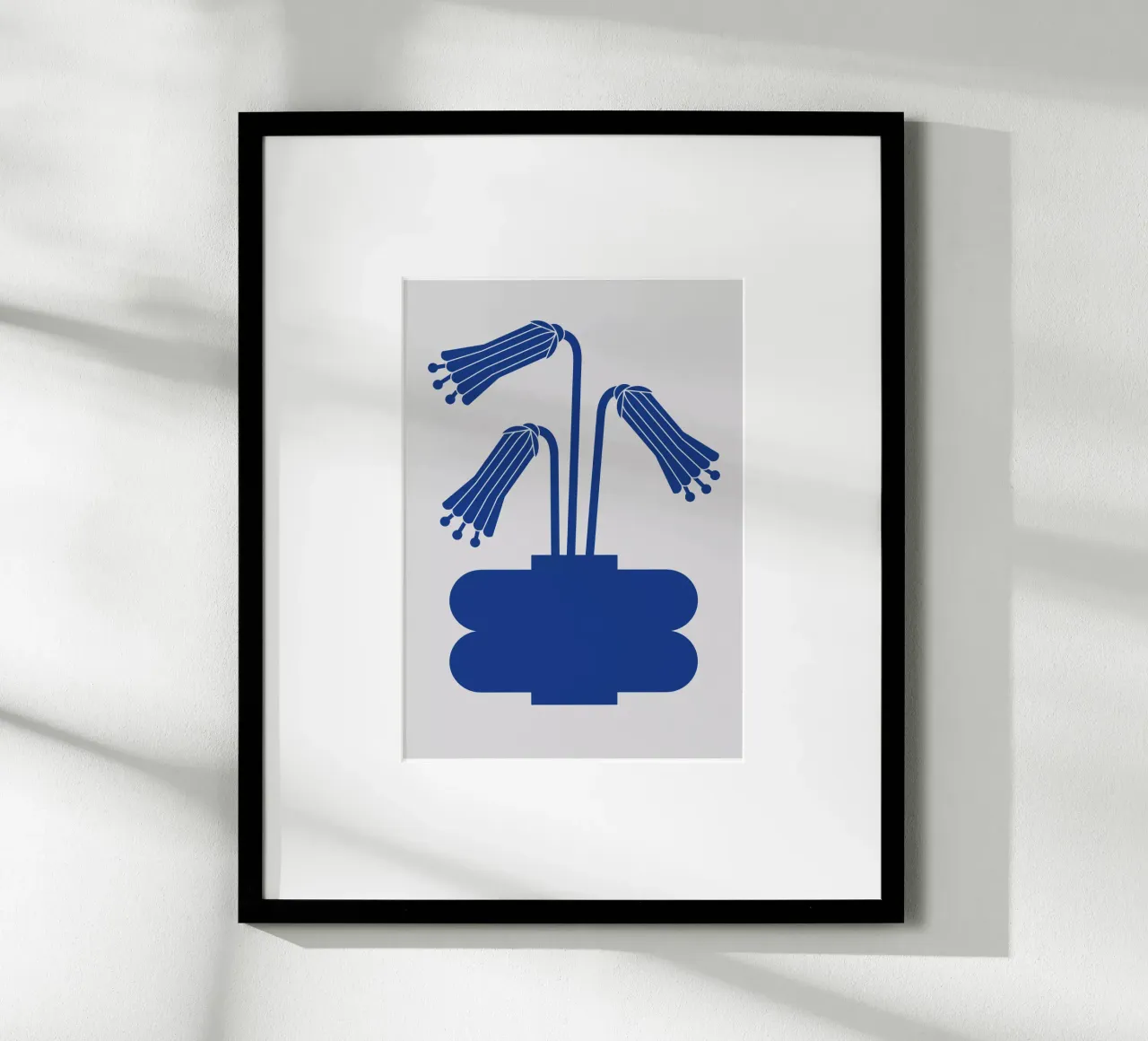 Blue vase no: 6 poster con telaio in plastica da Lidia Blomgren