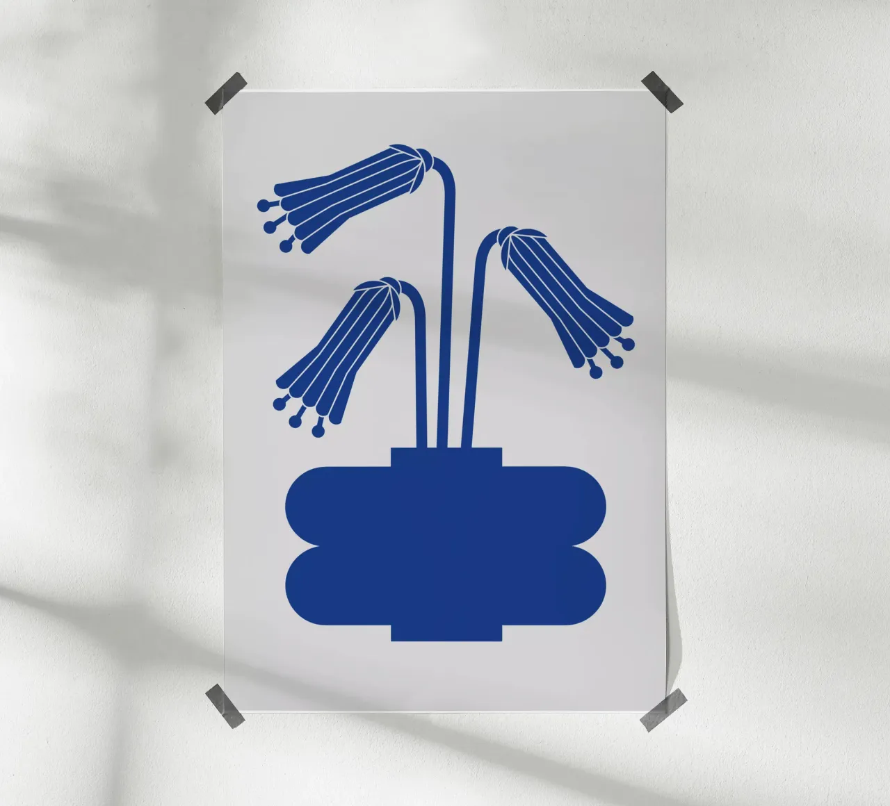 Blue vase no: 6 poster con telaio in plastica da Lidia Blomgren