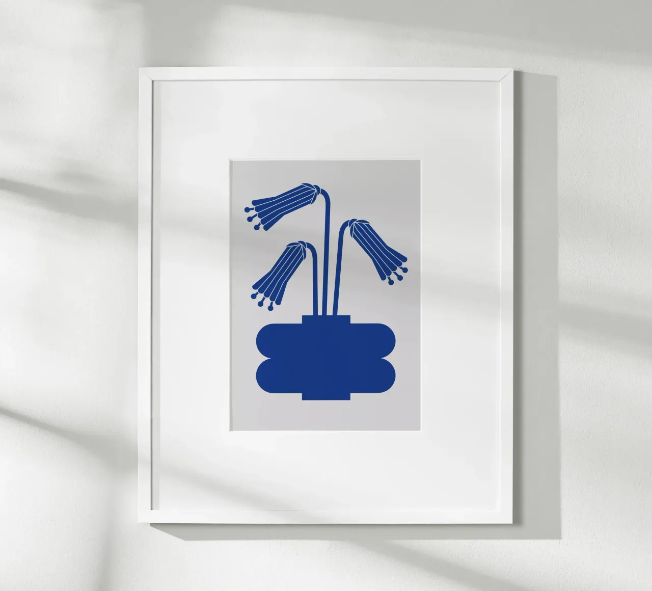 Blue vase no: 6 poster con telaio in plastica da Lidia Blomgren