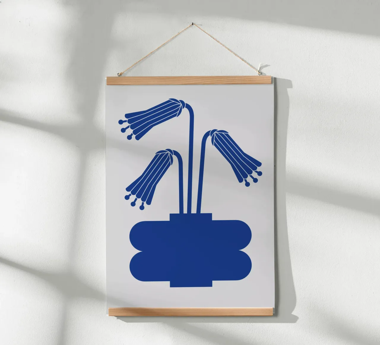Blue vase no: 6 poster con telaio in plastica da Lidia Blomgren