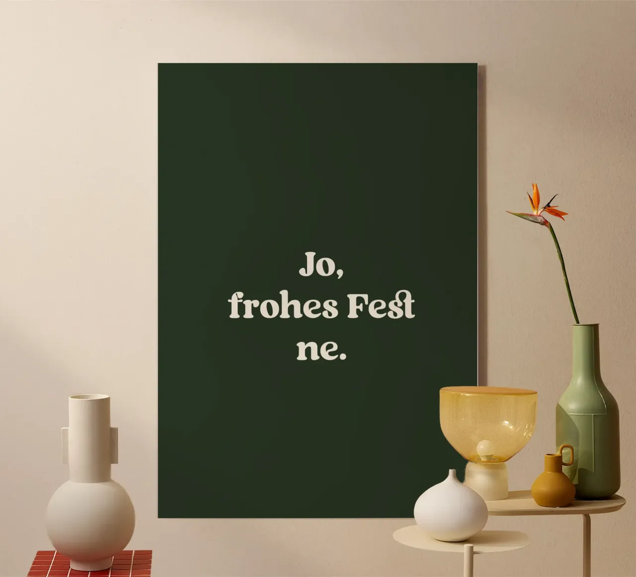 Jo, frohes Fest ne plexiglass da treechild