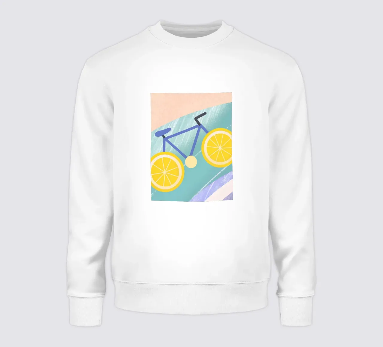 Bicicletta con ruote di limone felpa da LOYAL SHOP