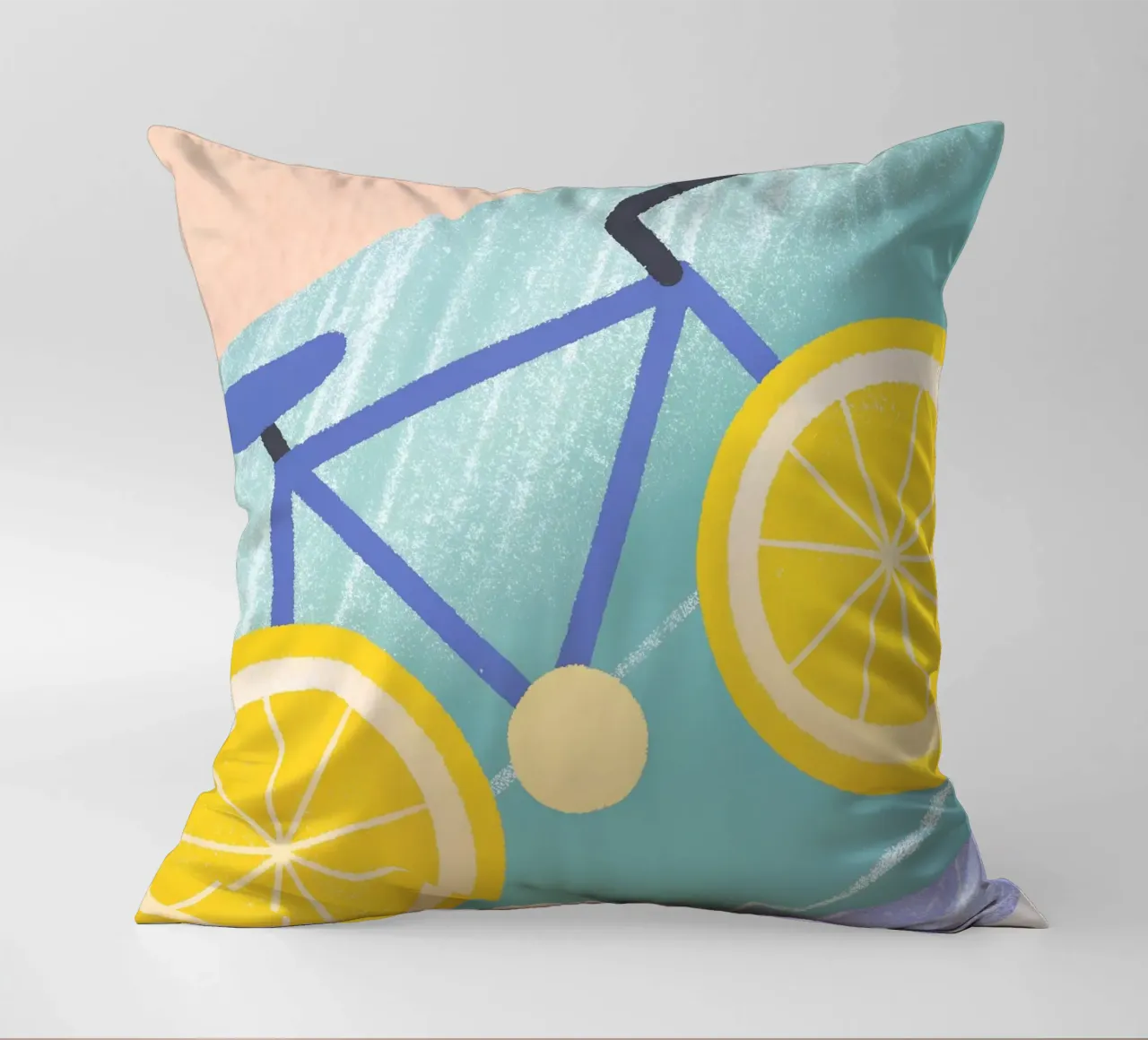 Bicicletta con ruote di limone cuscino da LOYAL SHOP