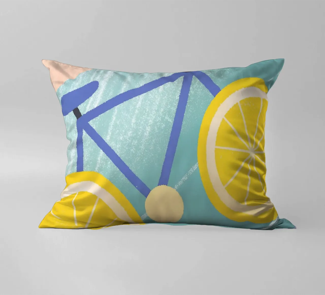 Bicicletta con ruote di limone cuscino da LOYAL SHOP