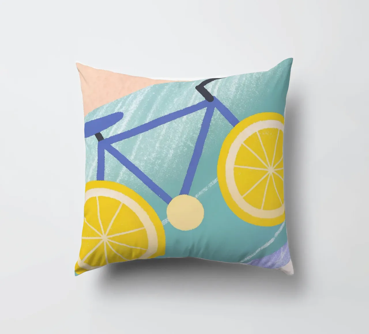 Bicicletta con ruote di limone cuscino da LOYAL SHOP