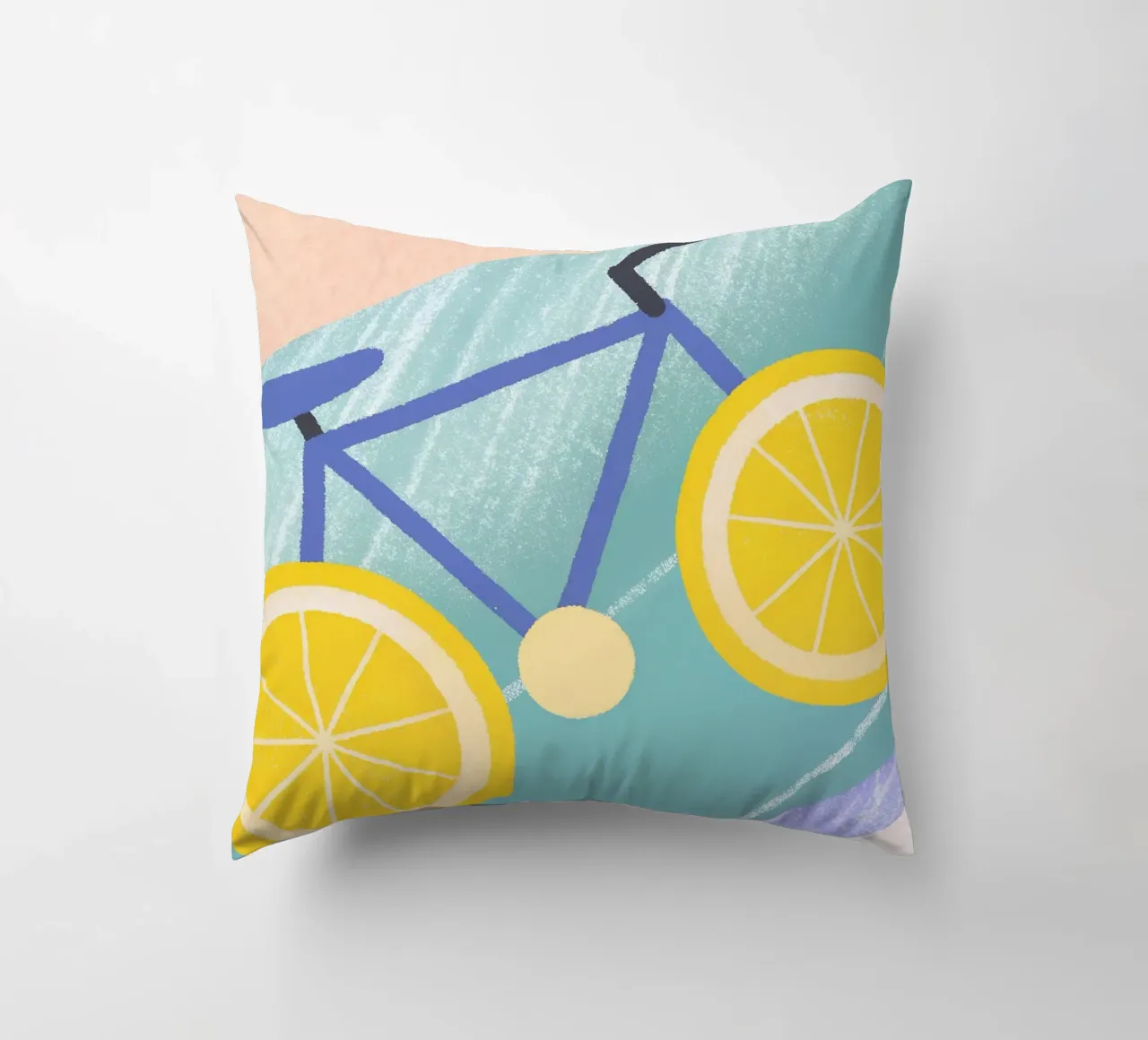 Bicicletta con ruote di limone cuscino da LOYAL SHOP